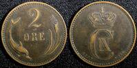 Denmark Bronze 1897 Denmark Christian IX  1897 VBP 2 Ore KM# 793.2 (23 7... 3.69 £  +  11.17 £ shipping