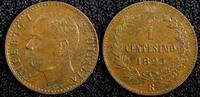 Italy 1 Centesimo Italy Umberto I Copper 1895 R aUNC KM# 29 (23 904) -