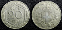 Italy 20 Centesimi Italy Vittorio Emanuele III Copper-nickel 1919 R KM# 58 (23 722) -