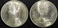 Denmark 25 Øre 1957 Denmark Frederik IX Copper-Nickel 1957  GEM BU COIN ... 5.18 £  +  11.17 £ shipping