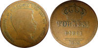 Italy Ducat Italian States NAPLES Ferdinando II Copper 1833 10 Tornesi 38mm KM# 306(2) -