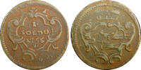 Italy 1 Soldo Italian States GORIZIA Maria Theresia 1755 W Vienna Mint KM# 11 (501) -