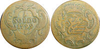Italy 1 Soldo Italian States GORIZIA Francis II Copper 1799 F Hall,Tyrol KM# 35 (5) -
