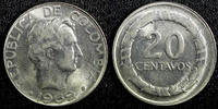 Colombia 20 Centavos 1969 Colombia General Santander 1969  UNC KM# 227 (... 3.72 £  +  11.17 £ shipping
