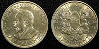 Kenya 50 Cents 1971 KENYA Mzee Jomo Kenyatta Copper-Nickel 1971  UNC KM#... 3.69 £  +  11.17 £ shipping