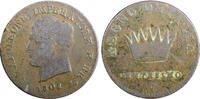 Italy 1 Soldo Italian States KINGDOM OF NAPOLEON Copper 1808 B Bologna C# 3.1 (516) -