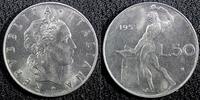 Italy 50 Lire ITALY Stainless Steel 1955 R UNC KM# 95.1 (23 909) -