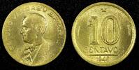 Brazil 10 Centavos 1946 BRAZIL Aluminum-Bronze 1946  KM# 555a.2 (24 806)... 3.72 £  +  11.17 £ shipping