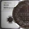 Italy 1 Centesimo Italy Umberto I Copper 1900 R NGC MS63 BN KM# 29 (038) -