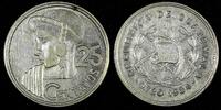 Guatemala 25 Centavos GUATEMALA Silver 1954 Mintage-246.286 HIGH GRADE KM#258 (26 977) -