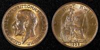 1928 Farthing 1928 United Kingdom Great Britain George V (1910-1936) Bronze   ch.UNC RED KM#825 (958) unz