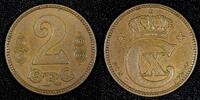 Denmark 2 Øre 1923 DENMARK Christian X Bronze 1923  Last Year Type aUNC ... 6.66 £  +  11.17 £ shipping