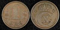 Denmark 1 Øre 1921 DENMARK Christian X Bronze 1921  ch.XF KM# 812.2 (27 ... 3.69 £  +  11.17 £ shipping