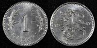 Finland 1 Markka FINLAND Iron 1947 Soft Struck UNC KEY DATE KM# 30b (27 185) -
