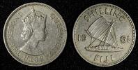 Fiji 1 Shilling 1961 Fiji Elizabeth II Copper-Nickel 1961  KM# 23 (27 97... 7.07 £  +  11.17 £ shipping