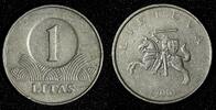 Lithuania 1 Litas 2001 Lithuania Copper-Nickel 2001  Horserider KM# 111 ... 4.43 £  +  11.17 £ shipping