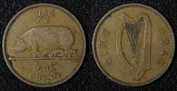 Ireland 1/2 Penny 1946 Ireland Republic Bronze 1946  Sow with five pigle... 7.41 £  +  11.17 £ shipping