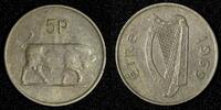 Ireland 5 Pence 1969 Ireland Republic Copper-Nickel 1969  Bull 1st Year ... 1.86 £  +  11.17 £ shipping