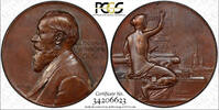 Bronze Russia  Medal 1894.Christian Giel PCGS SP62 BN D-1103.1 TOP GRADED RARE(3)