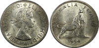 1954 Florin 1954 Australia Silver  Royal Visit of Elizabeth II UNC KM# 55 (241)