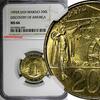 San Marino 200 Lire San Marino 1992 R Discovery of America NGC MS66 TOP GRADED KM# 285 (39) -