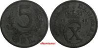 Denmark Ore 1945 Denmark Christian X Zinc 1945 5 Ore WWII Key Date Minta... 5.96 £  +  11.17 £ shipping