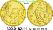 Frankreich 50 Cents Kursmünze . 300.0162.11 -