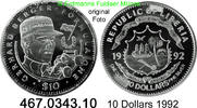 Liberia *96 KM83 Gerhard Berger Rennfahrer . 467.0343.10 10 Dollars 1992 PP