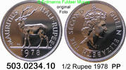 Mauritius 1/2 Rupee *25 KM37.1 Hirsch . 503.0234.10 -