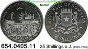 Somalia 25 Shillings *90 KM76 Mauerfall Berlin 1989 . 654.0405.11 -
