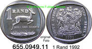Südafrika 1 Rand *175 KM138 Springbock . 655.0949.11 -