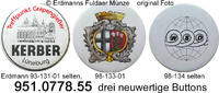 Fulda 3 Buttons Lot zu drei Buttons . 951.0778.55 -