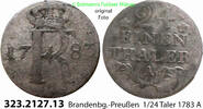 Brandenburg-Preußen 1/24 Taler Olding 140 . 323.2127.13 . Brandenburg-Preußen Friedrich II. 1740-1786 -