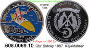 West Sahara 500 Pesetas 1997 *33 KM34 Oly´2000 Kajak Farbmünze . 608.006... 51.80 £  +  41.40 £ shipping