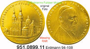Fulda Hessen Medaille 1980 Erdmann 94-108 . Papstbesuch in Fulda MESSING... 108.37 £  +  41.40 £ shipping