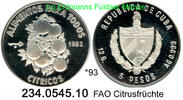 Cuba Kuba 5 Pesos 1982 *93 KM102 FAO Citrusfrüchte 234.0545.10 PP 24.92 £  +  41.40 £ shipping