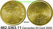 Spanien *337 KM1047 Kursmünze .662.0363.11 50 Cent 2000 unc
