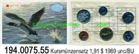 Kanada 1,91 Dollars 1989 Kursmünzensatz . 194.0075.55 unc/BU 6.72 £  +  41.40 £ shipping