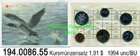 Canada 1,91 Dollars 1994 Kursmünzensatz 194.0086.55 unc/BU 5.85 £  +  41.40 £ shipping