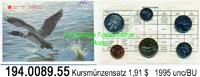 Kanada 1,91 Dollars 1995 Kursmünzensatz 194.0089.55 unc/BU 6.72 £  +  41.40 £ shipping