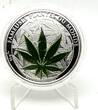 Benin 1000 Francs 2010 Plants of the World CANNABIS MARIHUANA Silver Coin