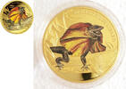 World Coins Niue 100$ Remarkable Reptiles FRILLED NECK LIZARD 1oz Gold Proof Coin -
