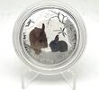 Australia 1$ Year of the RABBIT Lunar Series II 1 oz Silver Coin COLOR -