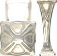 Russland/Deutschland 1800-1900 Petschaft eines Grafen aus Silber ca. 9cm hoch EF