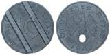 Deutschland / Drittes Reich 1942 10 Pfennig zur Telefonmarke geändert EF