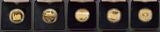 BRD Lot 5x 100€ Gold Anlageposten BU