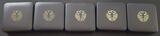 BRD Lot 5x 100€ Gold Anlageposten BU