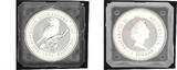 Australien 1 Dollar 1oz Silber 1995 Kookaburra BU, in Kapsel