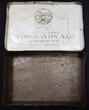 Kaiserreich  Blech Cigarettendose Constantin Kaiserpreis gebrauchter Zustand, Deckel leicht eingedrückt