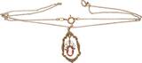 Kette, Silber vergoldet, mit roten Stein , 2,3g, 40cm lang